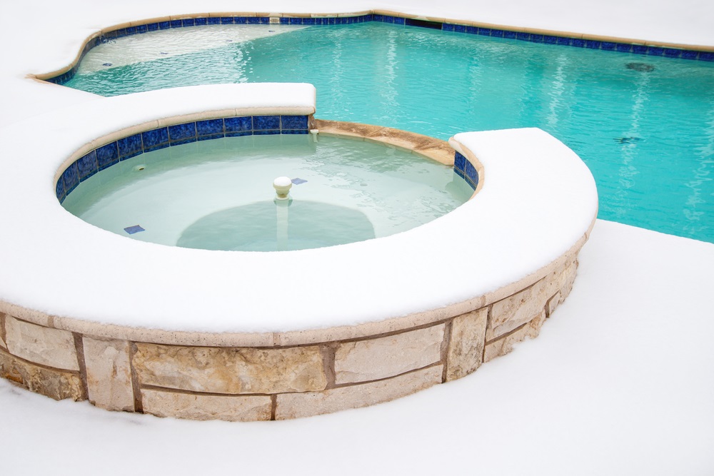 hot tub fun in the winter 