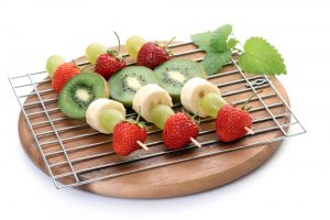 healthy grilled fruits