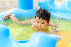 use fewer chemicals to clean pool